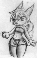 FIP author_like female long_ears midriff open_mouth pencil_sketch // 295x460 // 37.1KB