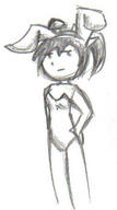 Demon_Gate Sasha fanart female human pencil_sketch silly // 193x345 // 28.9KB