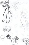 Demon_Gate Sasha chibi doodle fanart pencil_sketch toony unidentified_character // 756x1147 // 1.1MB