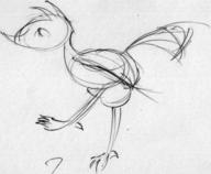 Kazooie Metal_Bubble_Dragon avian doodle ink_sketch reference robot // 937x772 // 40.9KB