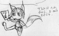 Tammy doodle fluffy_tail ink_sketch open_mouth silly vixen // 894x552 // 27.1KB