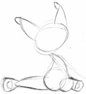 KTAN Metal_Bubble_Dragon doodle female ink ink_sketch legs_spread long_ears robot sketch // 736x804 // 27.7KB