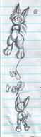 FIP cat doodle ink ink_sketch long_ears midriff robot silly sketch // 421x1386 // 881.3KB