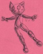 Metal_Bubble_Dragon brush charcoal doodle feline ink ink_sketch robot sketch what // 764x963 // 167.9KB