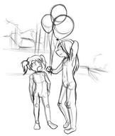 Kilo WIP balloons digital digital_sketch doodle female human male questionable sketch // 1024x1216 // 396.8KB