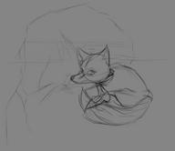 canidae cave digital digital_sketch fox male saint_ashreynard sketch // 1408x1216 // 95.6KB