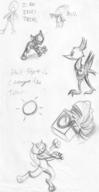 Dwiermph Ru androgynous avian beak fluffy_tail ink_sketch long_ears open_mouth page pencil pencil_sketch robot silly sketch sun visor washing_machine wings // 412x802 // 70.2KB