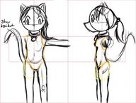 GIMP Sparky digital digital_sketch felyne female kibrosian reference shorts sketch // 680x512 // 155.4KB