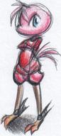 Jennifer avian color_pencil colour female ink ink_sketch sketch watercolor_pencils // 352x790 // 73.3KB