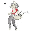 Paint_Tool_Sai Red_Shirt canidae claws colour digital digital_sketch female fluffy_tail fox long_muzzle sketch smirk unidentified_character vixen // 1124x768 // 159.9KB