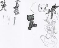 <3 Bunni Jewels Yum author_fancy balloon_riding balloon_sitting balloons beak bird colour female ink ink_sketch kibrosian long_ears marker open_mouth pencil pencil_sketch plushie questionable robot sketch suggestive toy wings // 2175x1770 // 761.7KB