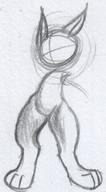 androgynous doodle faceless featureless_crotch featureless_nude long_ears pencil pencil_sketch sketch // 387x704 // 68.4KB