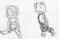 Kilo baby diaper doodle felyne male open_mouth pencil pencil_sketch silly sitting sketch tongue tooth what young // 1269x831 // 144.1KB