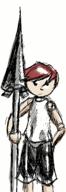 Keyume android author_indifferent colour digital_color digital_sketch red_hair rocket_lance shorts // 216x633 // 21.3KB