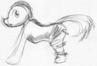 My_Little_Pony TF TFTuesday colt ink ink_sketch male open_mouth pants shreds sketch torn_clothes transformation unidentified_character // 999x682 // 135.3KB