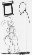 Bunni doodle featureless_nude female ink ink_sketch long_ears rough sketch // 898x1506 // 228.7KB