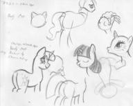 Friendship_is_Magic My_Little_Pony Twilight_Sparkle androgynous author_fancy bow cutie_mark female male pencil_sketch plot pony practice practicereference taco tail text unicorn // 2373x1900 // 456.5KB