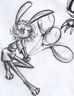 Bunni Luna balloons doodle female floating_balloons ink ink_sketch kibrosian long_ears shorts sketch // 814x1049 // 218.9KB