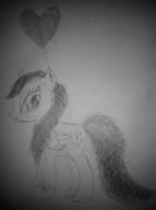 Drawn_By_Others My_Little_Pony Shock_Spot artist:Delc17 balloons cutie_mark female pegasus pencil pencil_sketch pony sketch wings // 968x1296 // 372.5KB