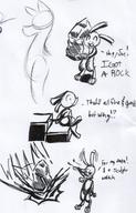 Bunny_Joe Warren author_like boulder bunnies comic dialogue ink ink_sketch long_ears male open_mouth rock sigh silly sketch text wham // 1336x2078 // 514.7KB