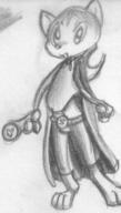 Unnamed_character androgynous author_like belt cap doodle feline midriff open_mouth pencil pencil_sketch sketch wand weapon what // 396x696 // 61.3KB