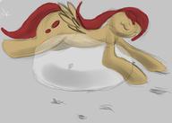 Equestrian_Dawn RP_Character Skyburst author_fancy author_indifferent balloon_laying balloon_popping balloons bits cloud colour cutie_mark digital digital_sketch female filly mypaint pegasus pony sketch wings // 2022x1448 // 187.9KB