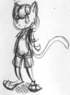 androgynous author_like doodle feline felyne ink ink_sketch shorts sketch // 572x766 // 72.9KB