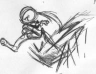 Shock_Spot Skyburst ZAP! action author_like doodle human humanoid ink ink_sketch motion ponytail shorts sketch sound_effect tail // 976x752 // 141.8KB