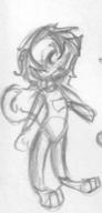 androgynous author_like doodle feline felyne female pencil pencil_sketch sketch // 312x650 // 31.1KB