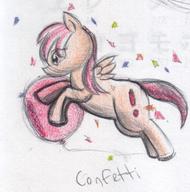 Confetti author_fancy author_indifferent balloon_squeeze balloon_squish balloons colour crayon cutie_mark doodle female filly ink ink_sketch pegasus pony sketch wings // 996x1004 // 204.2KB