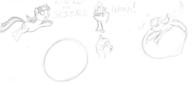 Friendship_is_Magic My_Little_Pony author_indifferent balloons doodle exclamation fall female filly horn magic monologue pencil pencil_sketch pony science sketch text unicorn // 2020x904 // 109.5KB