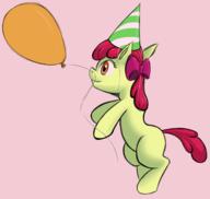 Apple_Bloom Friendship_is_Magic MLP_FiM My_Little_Pony author_gift balloons colour digital digital_color female filly mypaint pony // 1304x1233 // 448.2KB