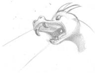 author_indifferent draconic dragon open_mouth pencil pencil_sketch sketch // 407x316 // 13.9KB