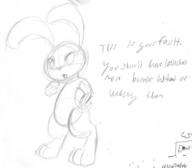 author_indifferent bunny doodle long_ears open_mouth pencil pencil_sketch rough sketch // 1236x1080 // 103.4KB