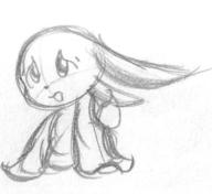 author_indifferent author_like bunny critter doodle long_ears open_mouth oversized_clothes pencil pencil_sketch sketch // 420x384 // 24.8KB