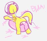 BLAM Fallout_Equestria_Pink_Eyes FireAlpaca PuppySmiles author_indifferent author_like balloon_popping balloons bubble colour digital digital_sketch fanart female hazard_suit plot pony sketch // 797x698 // 188.6KB