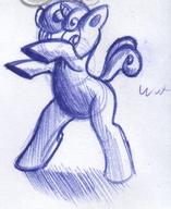 author_like bipedal doodle female filly horn ink ink_sketch pony sketch standing unicorn // 598x731 // 95.7KB