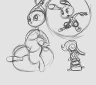 FIP FireAlpaca Lola action author_fancy author_indifferent balloon_sitting balloons bunny butt digital digital_sketch long_ears magic pose robot shorts sketch // 467x414 // 46.0KB