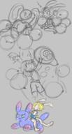 FireAlpaca Luna Pearl author_fancy author_like balloons bunny colour digital digital_sketch female inflatable long_ears midriff open_mouth question_mark shorts sketch staring_contest // 606x1128 // 362.9KB