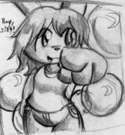 Bunni Luna author_like balloons bubble open_mouth pencil_sketch shorts silly // 674x728 // 385.4KB