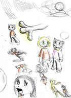 Kilo Kim action_pose author_indifferent balloons blonde_hair doodle drool green_eyes inflatable silly // 578x790 // 343.6KB