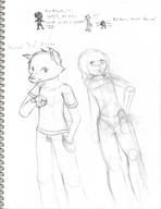 Ashely Half Red Redlin android author_indifferent chibi pencil_sketch robot silly // 1269x1645 // 702.9KB