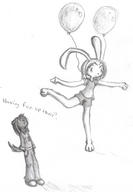 Bunni Half Luna author_indifferent balloons floating long_ears pencil_sketch shorts silly // 660x952 // 164.1KB