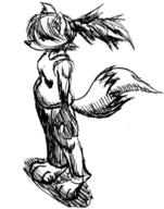 Half Skytower author_like cousy fluffy_tail ink_sketch vixen // 724x918 // 173.5KB