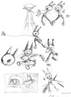 :3 KTAN Metal_Bubble_Dragon attack author_indifferent claws ink_sketch long_ears // 591x797 // 132.3KB