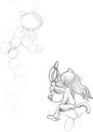 Kilo author_dislike balloons felyne incomplete monster pencil_sketch riding sitting // 296x418 // 28.8KB